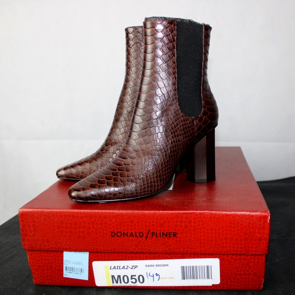 Donald Pliner Laila Snake Embossed Bootie